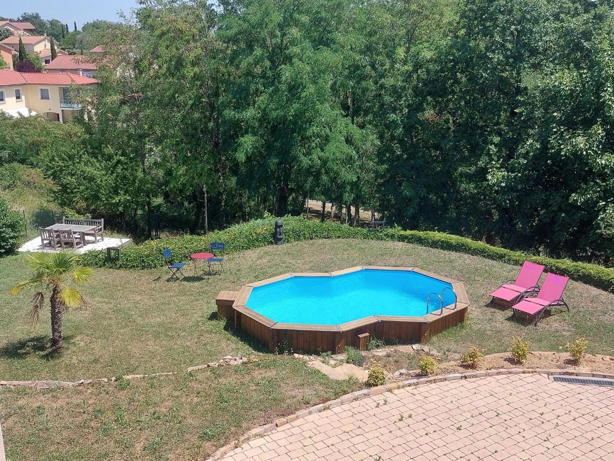 Comme Dans Un Ecrin - T2 De 50 M² Avec Jardin, Terrasse Et Piscine Appartement Vernaison Buitenkant foto