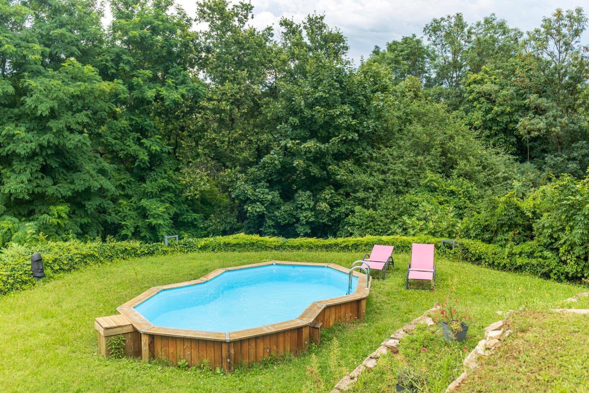 Comme Dans Un Ecrin - T2 De 50 M² Avec Jardin, Terrasse Et Piscine Appartement Vernaison Buitenkant foto